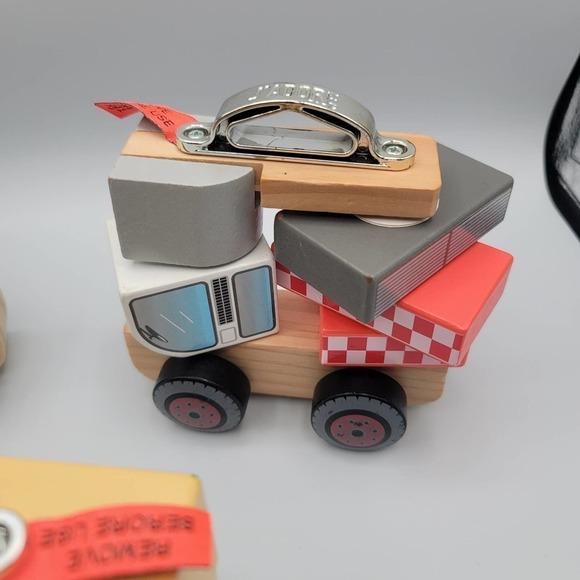 J'adore Paris Wooden Stacking Truck Toy Lot of 3 - Picture 6 of 12